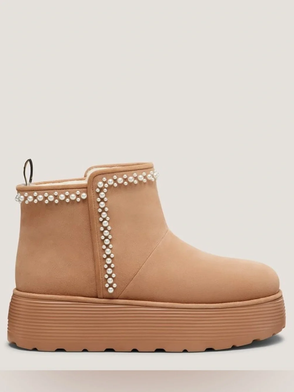 Stuart Weitzman NELLIE PEARL FLATFORM BOOTIE Size 7 NWT